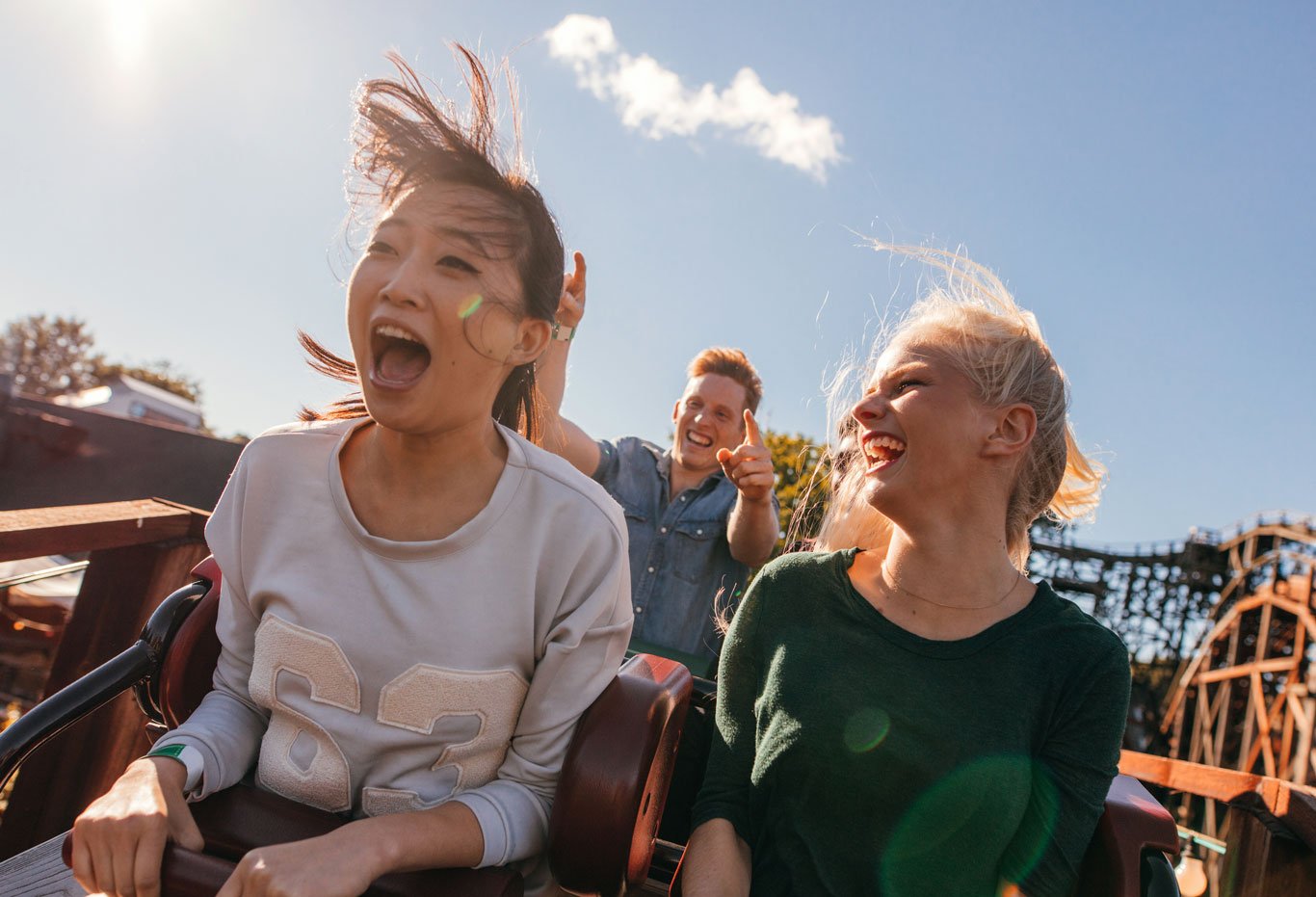 That sinking feeling what the plunge of a roller coaster causes